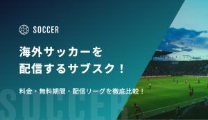 【2026-27シーズン】海外サッカーを配信するサブスク5選！ 料金・無料期間・配信リーグを徹底比較！