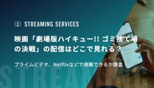 映画「劇場版ハイキュー!! ゴミ捨て場の決戦」の配信はどこで見れる？プライムビデオ、Netflixなどで視聴できるか調査！