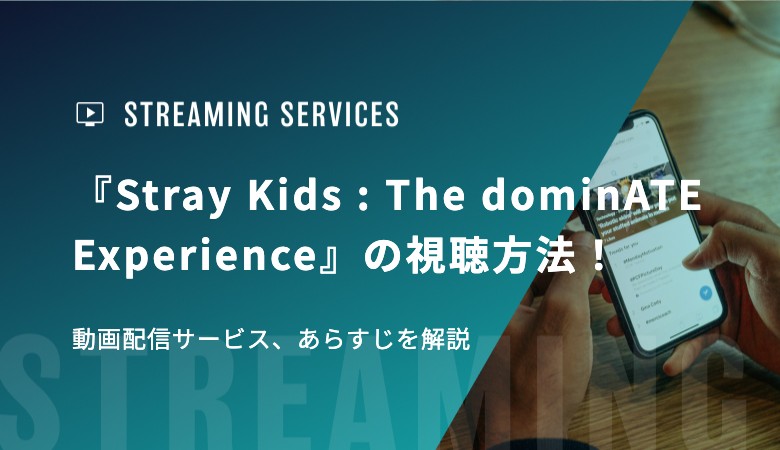 『Stray Kids : The dominATE Experience』の視聴方法！動画配信サービス、見どころを解説