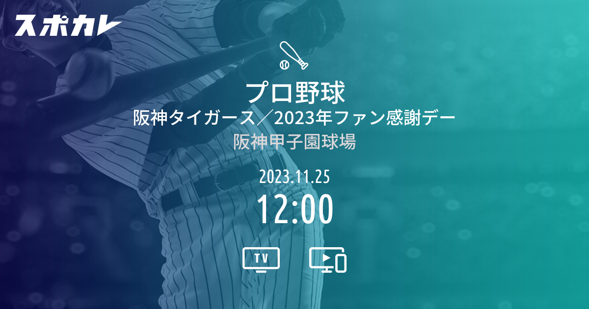 プロ野球 阪神タイガース／2023年ファン感謝デー | スポカレ